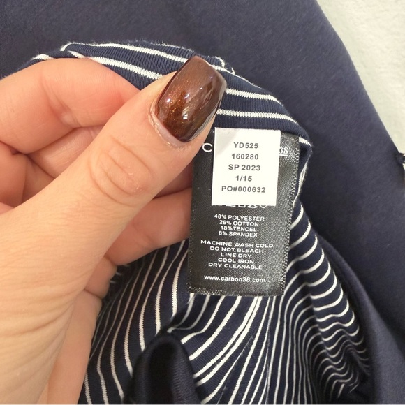 Carbon38 Navy Blue Double Breasted Blazer in Scuba M - Picture 5 of 9